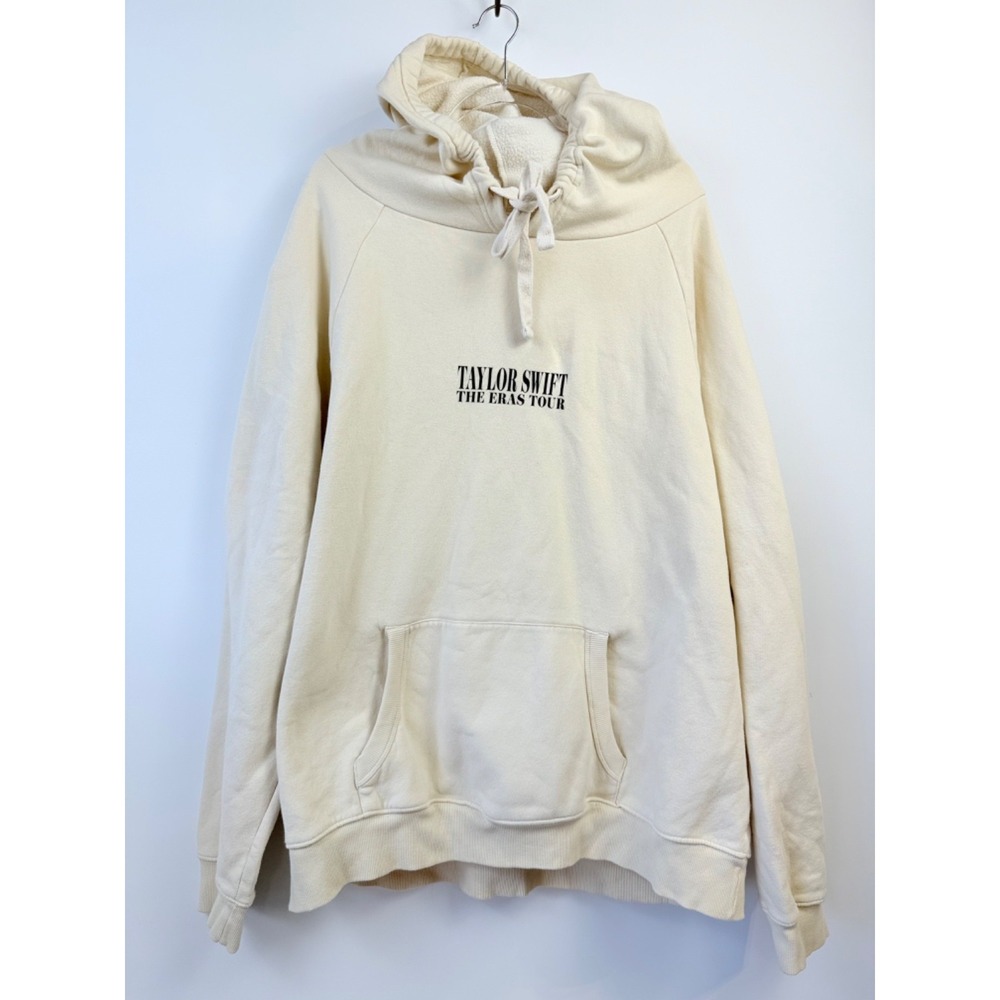 Taylor Swift The Eras Tour Hoodie Size 3XL Official Merch 2024 Cream Sweatshirt